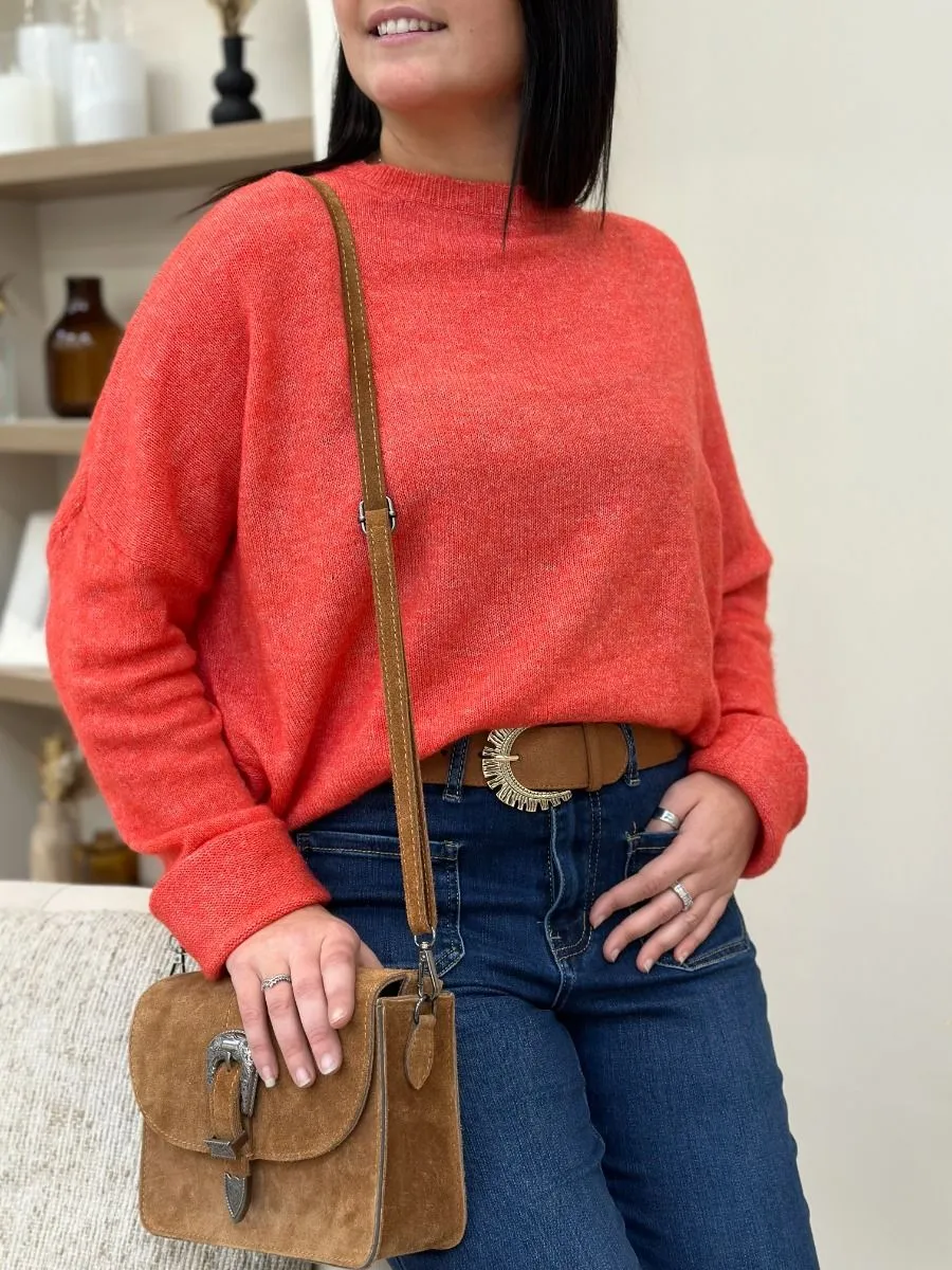 Pull Millie corail