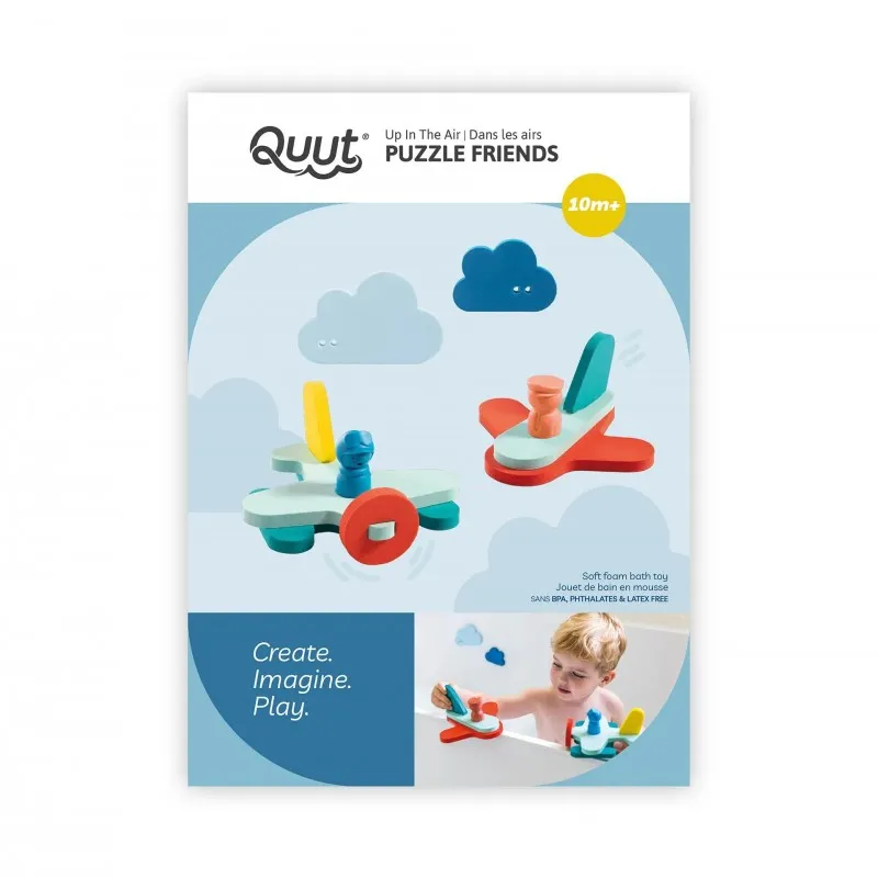 Puzzle de bain - Dans les airs - QUUT TOYS - Perlin Paon Paon