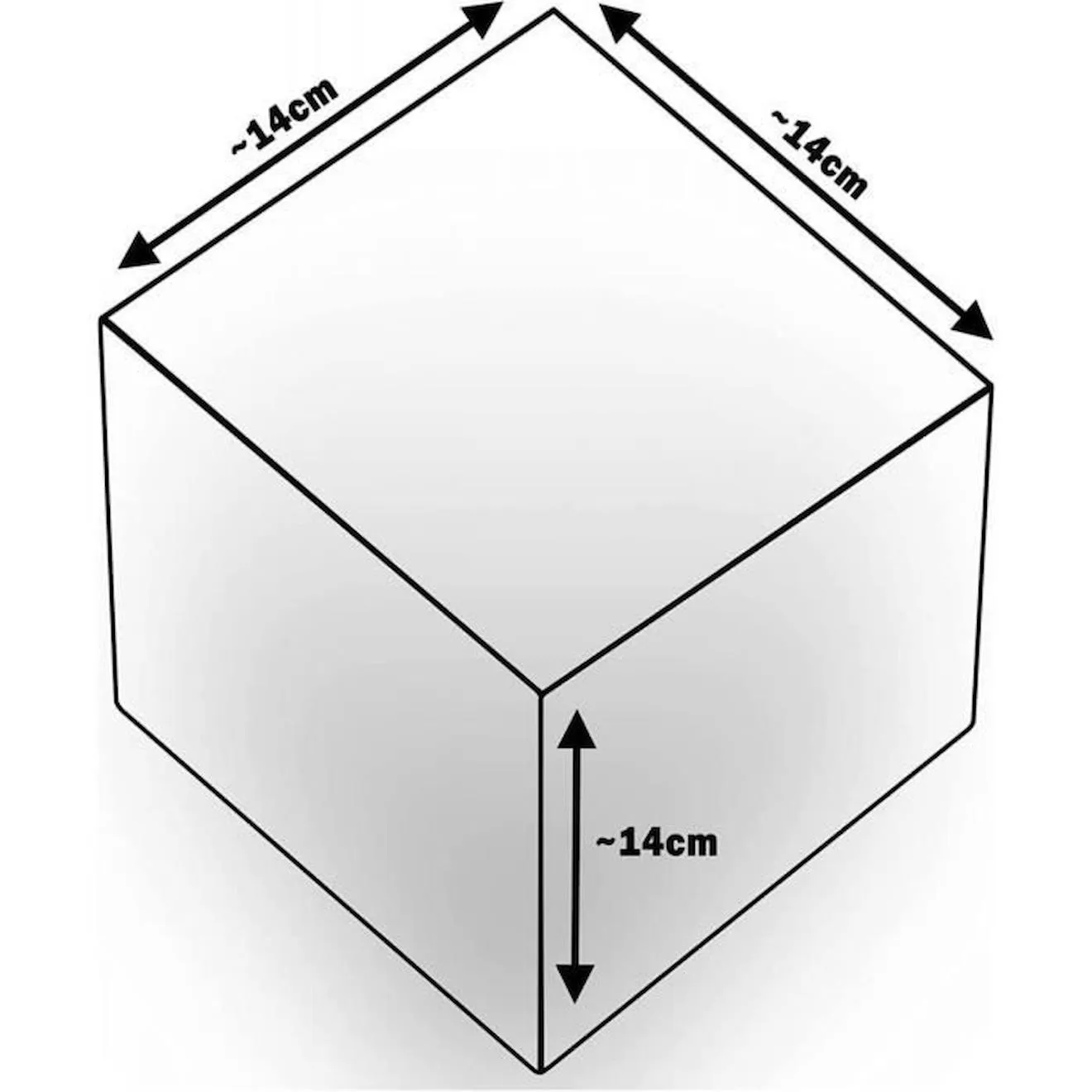 Pyramide en mousse pour enfant - Velinda - lot de 45 blocs - blanc et gris blanc - Velinda