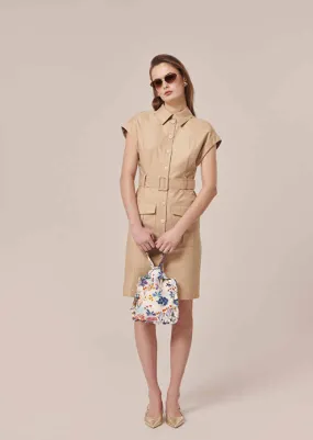 Robe Rajah beige en coton