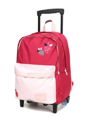 Sac à dos à roulettes Tann's Célia L | Sac trolley brodé Tann's Célia L CE2/CM1/CM2
