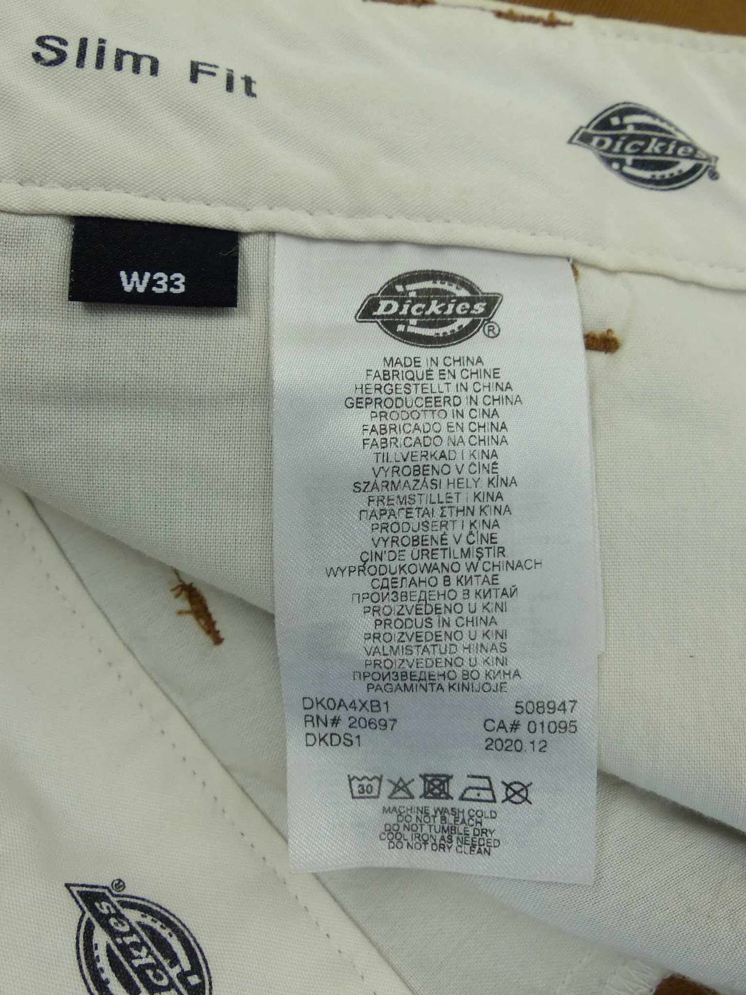 Short Dickies Taille 33