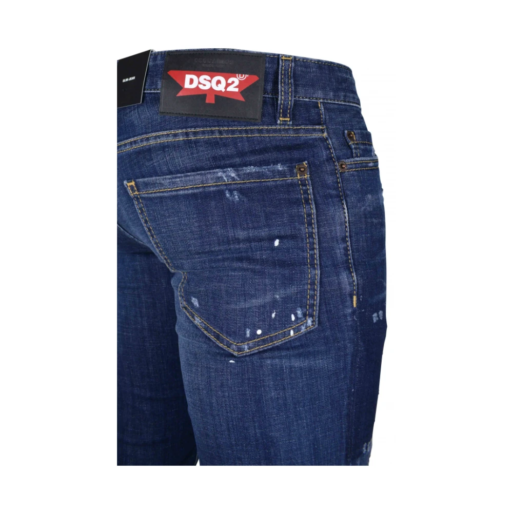 Slim Jean Bleu Déchiré