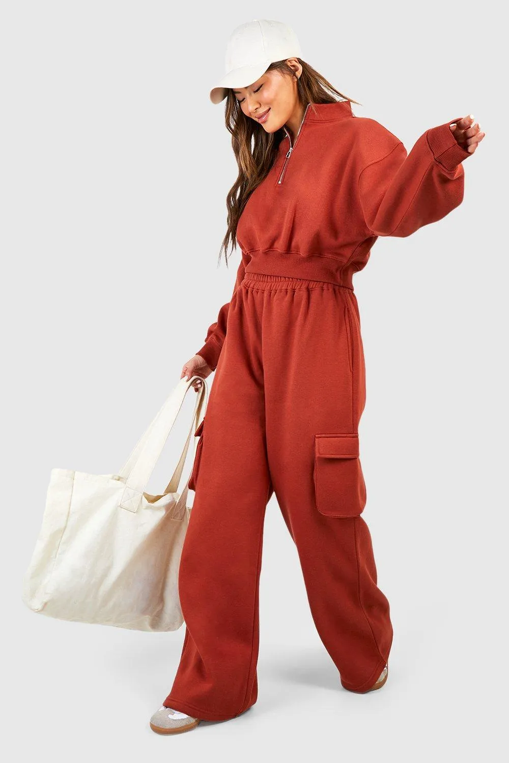 Survêtement avec sweat à col zippé