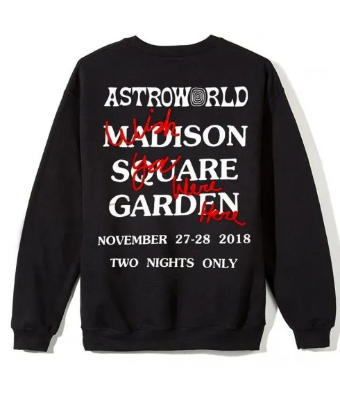 SWEAT COL ROND NOIR I LOVE NY TOUR