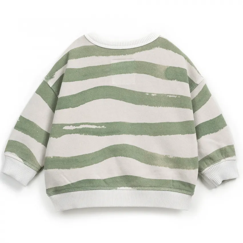 Sweatshirt vert pour enfants Play up | Petites Fripouilles