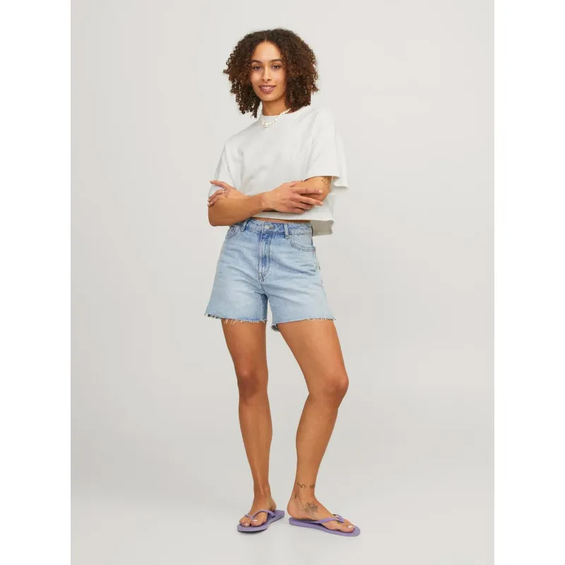 T-shirt crop linie beige femme - JJXX | wimod