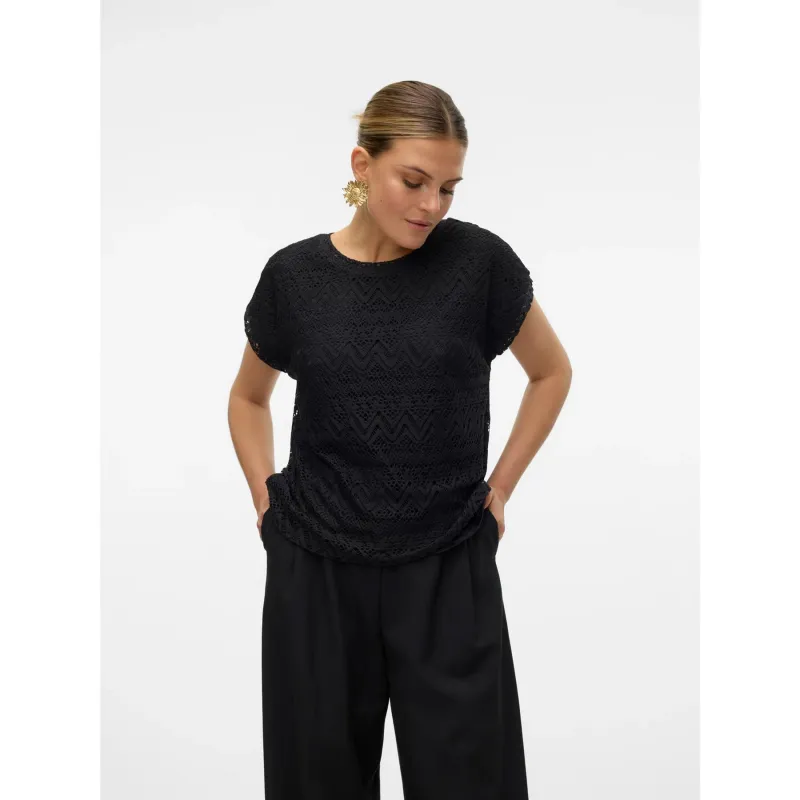 T-shirt reg script logo bleu marine femme - Tommy Hilfiger | wimod