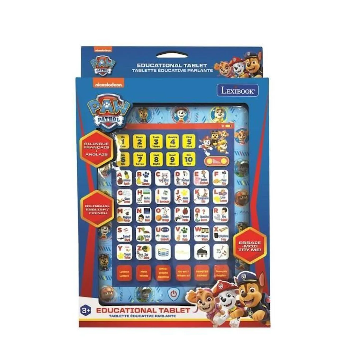 Tablette éducative bilingue Pat’ Patrouille (EN/FR) bleu - Lexibook