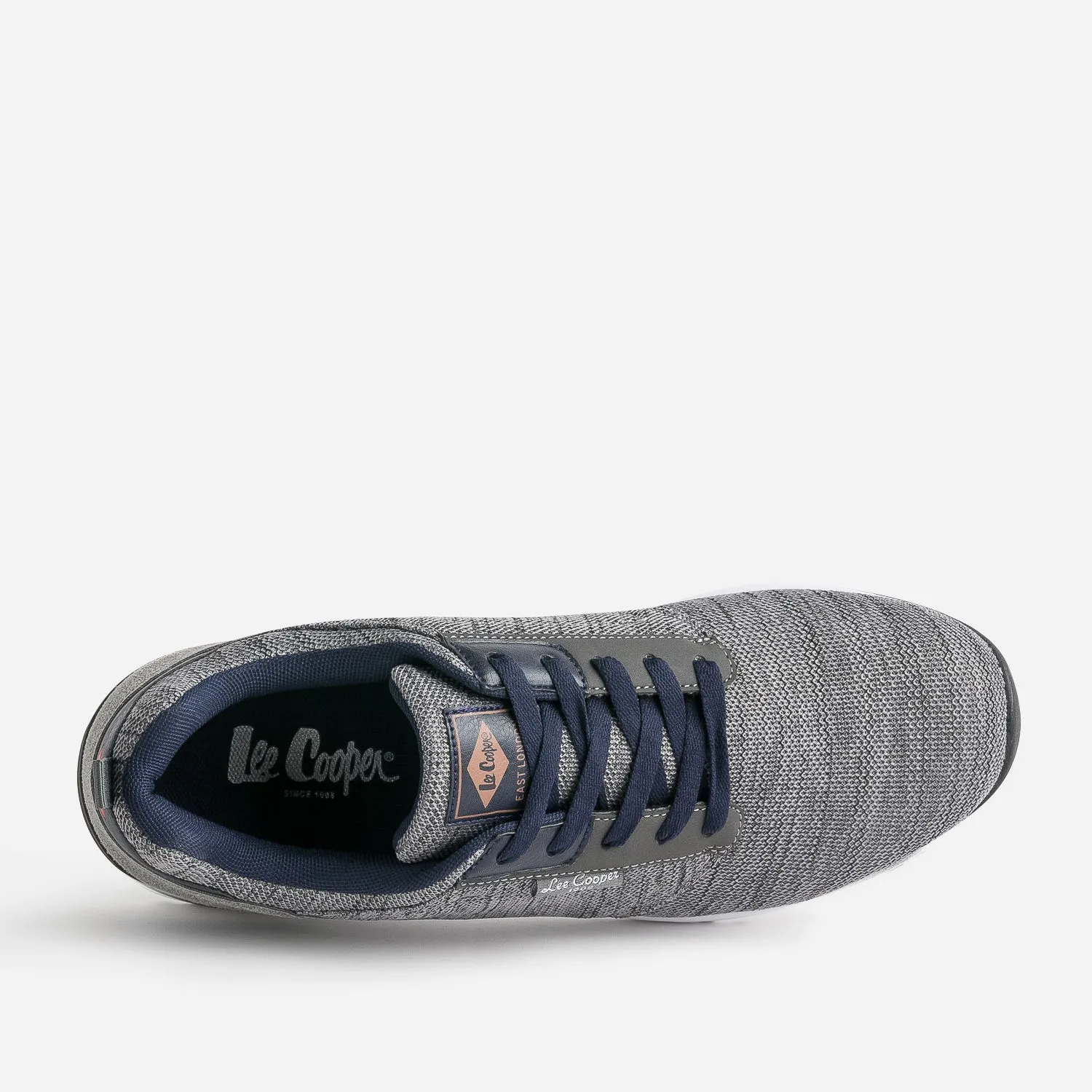 Tennis LEE COOPER gris chiné en mesh - Baskets / Tennis Homme | ERAM