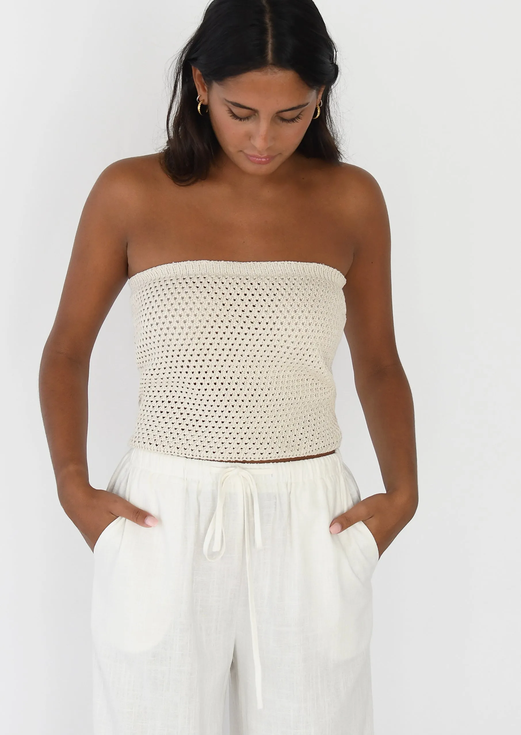 Top bandeau crochet