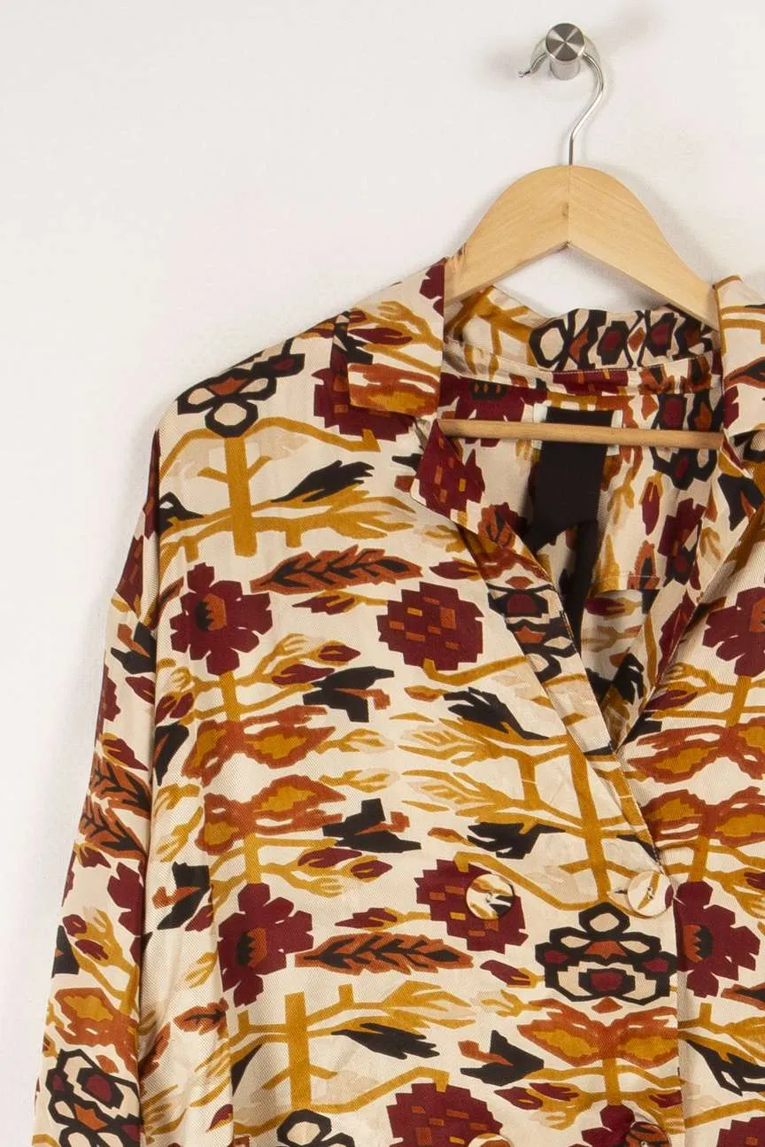 Veste beige/rouge - Taille M/38