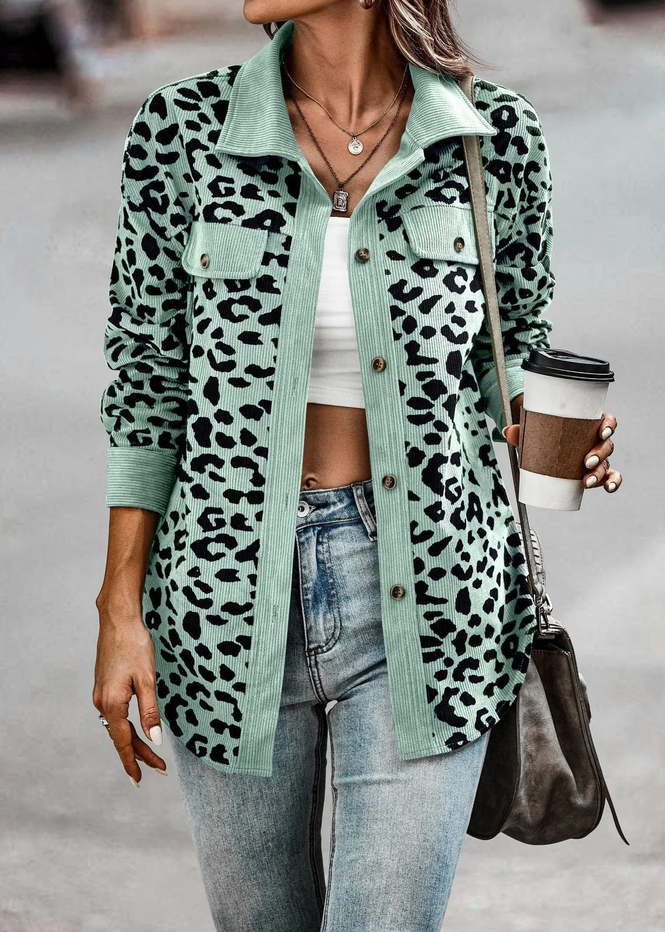 Veste Léopard Pour Femmes - Alina