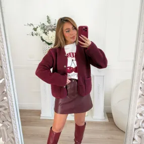 VESTE MOUMOUTE BORDEAUX